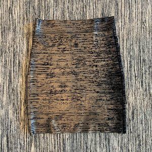 BCBG metallic bandage skirt